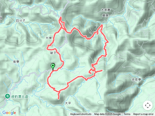 紅壇古道-大平林道-竿蓁坑古道-丁蘭古道-辭職嶺古道串連逆時環走