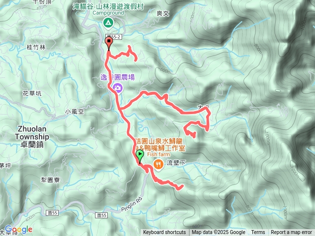卓蘭水寨山 、水寨下山、象山 、流壁下山20250104