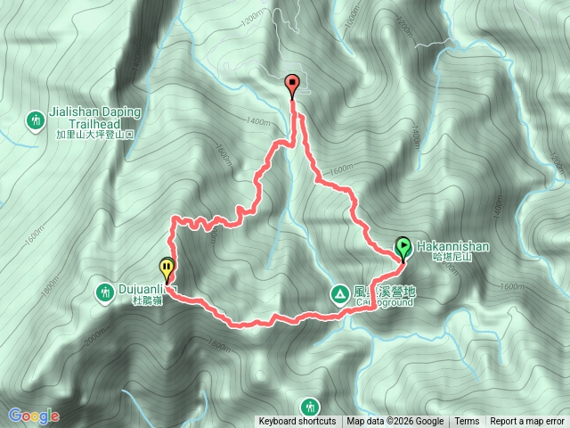 鹿埸-哈堪尼山-加里山-鹿埸縱走