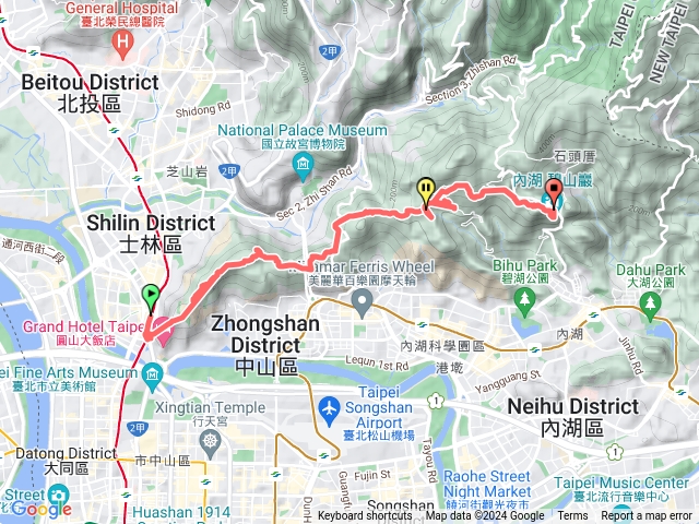 2024臺北大縱走第五段：捷運劍潭站至碧山巖（劍潭支線）202407201427