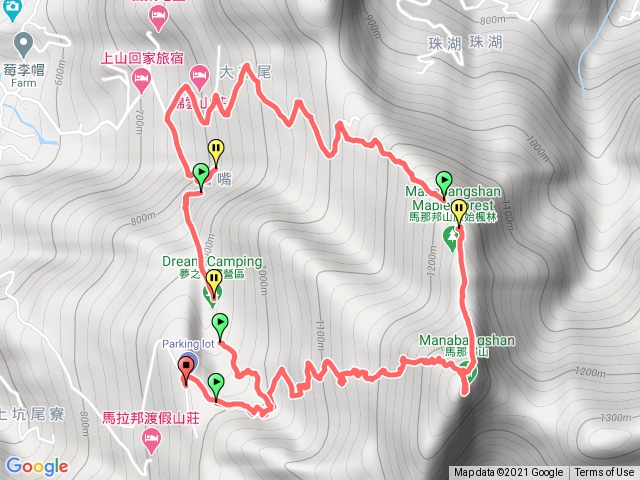 馬那邦山 天然湖停車