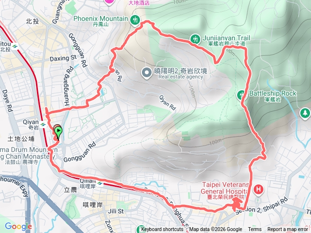 榮總-軍艦岩-照明寺-丹鳳岩-中和禪寺-奇岩預覽圖