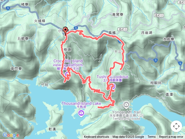 碧山派出所、小格頭獅頭山、觀鱷平台、八卦茶園觀景臺、十三股山、風露嘴山、雲海山、碧山派出所