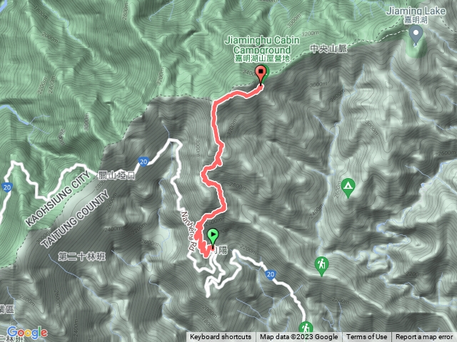 向陽登山口-嘉明湖避難山屋