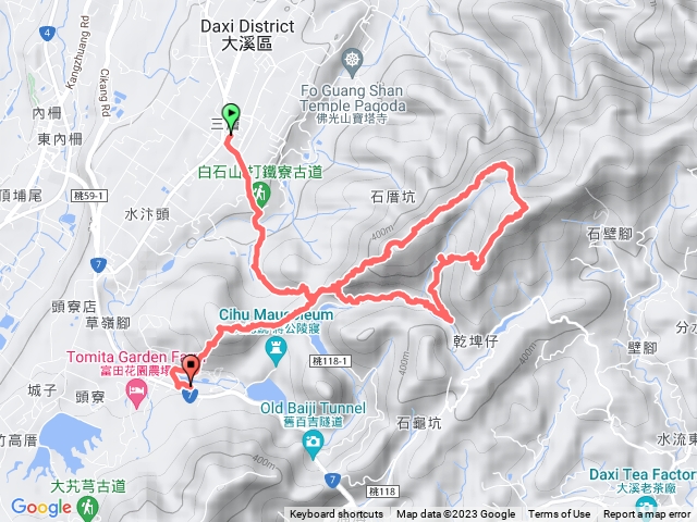 福安宮 - 打鐵寮古道 - 石厝坑山 - 白石山 - 草嶺山 - 慈湖遊客中心