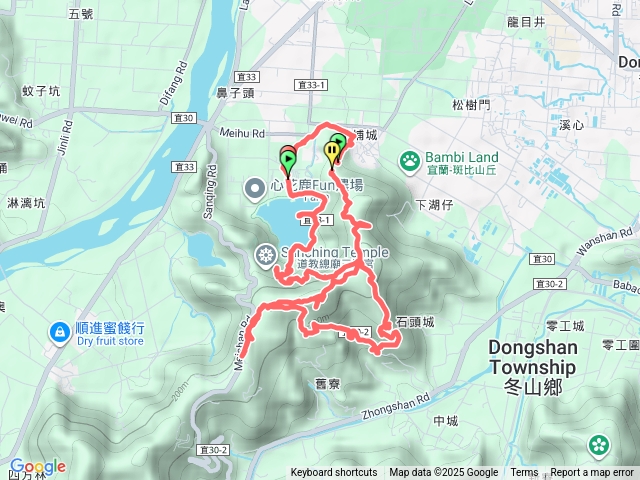 梅花湖步道茅埔城8字型縱走預覽圖