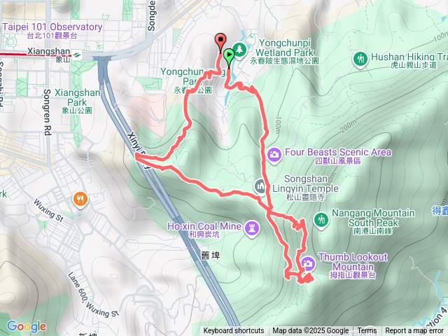 2025/12/14（台北信義）豹山溪、拇指山、象山步道預覽圖
