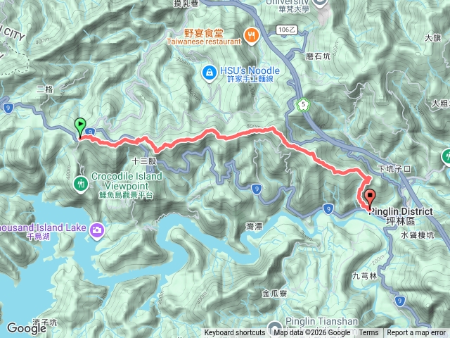 雲海山連峰縱走(石碇小格頭-坪林水柳腳)預覽圖
