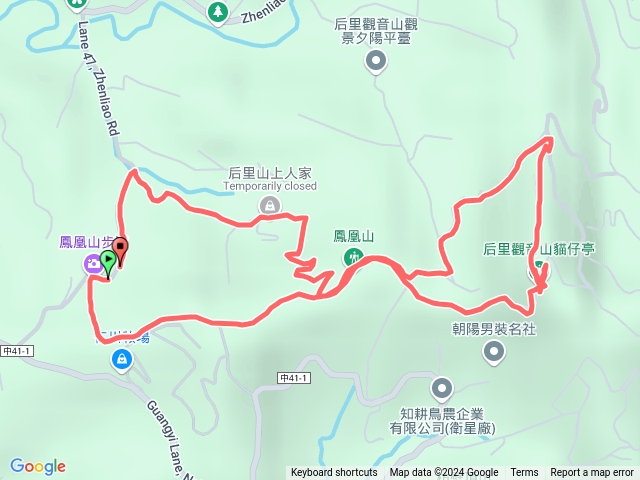 后里（鳳凰山、觀音山步道）預覽圖