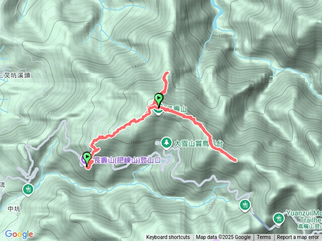 大崠、肥崠、醜崠山2010峰