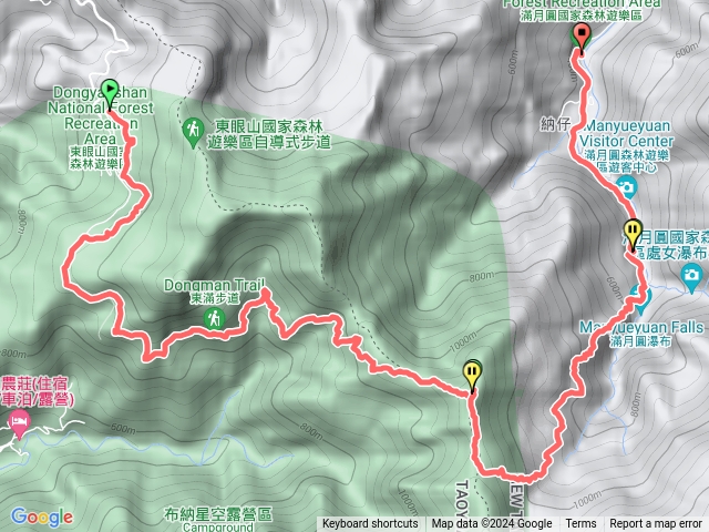 東滿步道、啦卡山