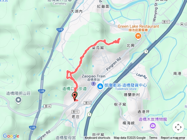 造橋口山步道小P來回