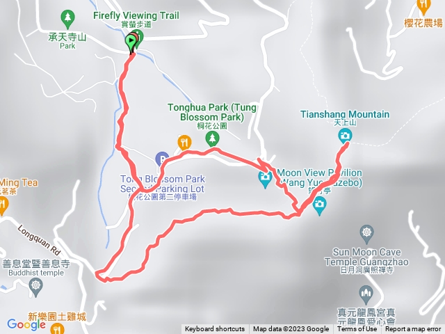 五路財神廟上天上山O型折返