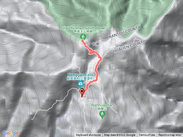 天池山莊到奇萊南峰