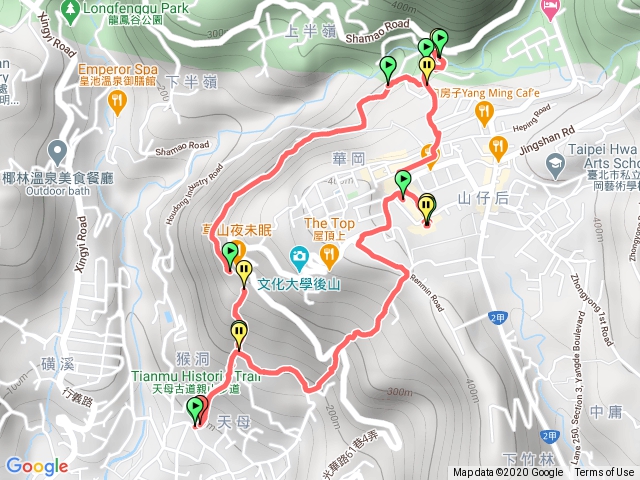 陽明山水管路到文化大學