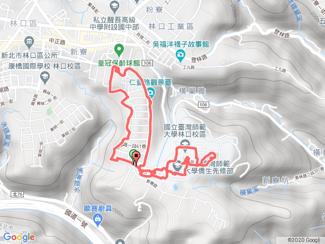 林口新寮休閒步道、師大林口校區1090704