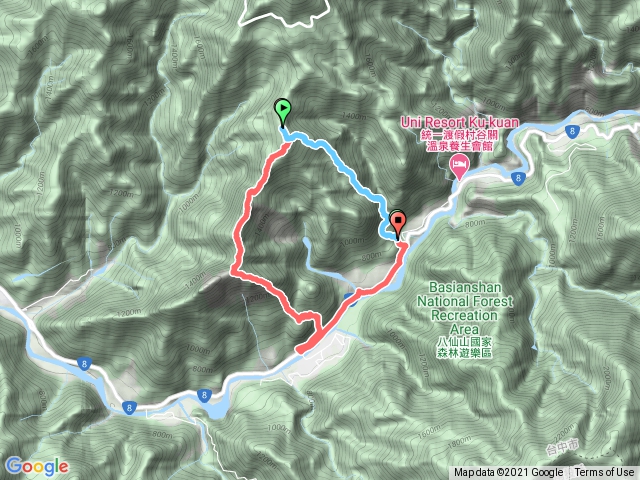 2021.01.16屋我尾山（麗陽登山口上山、東卯山東南稜下山）