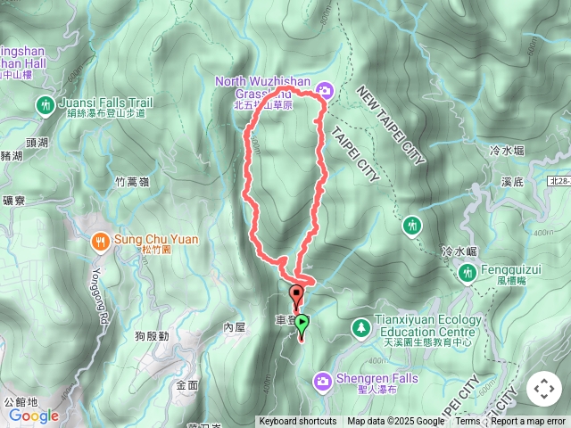 荷蘭古道北五指山內雙溪古道