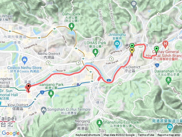五堵到松山