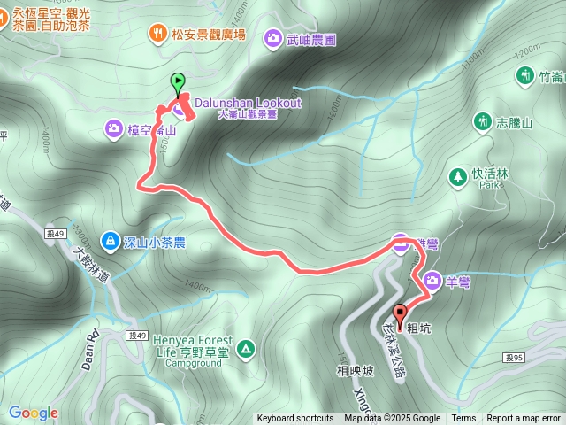 大崙山銀杏茶園步道預覽圖