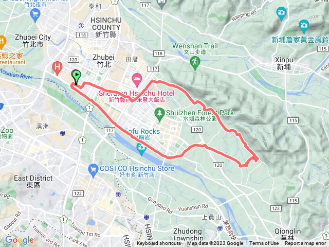 2023-01-23科大~芎林下山.年初二O遶