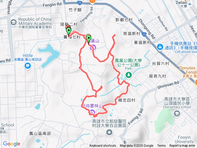 鳳山鳳凰山gpx