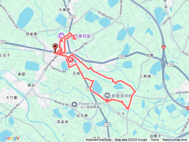 2025-08-24新屋范姜老屋5棟桃園大圳12與1,2支圳金鑑堂寶樹堂中山堂豫章堂雁門堂新屋埤舊1號池新屋埤新屋總站