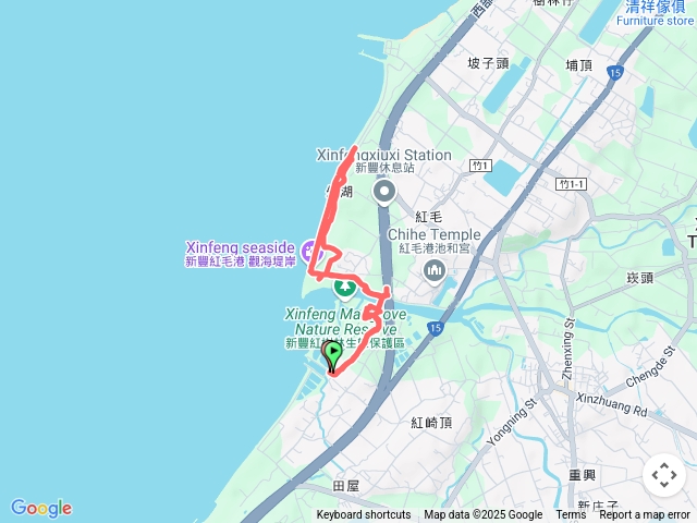 鳳坑漁港-紅毛港來回預覽圖