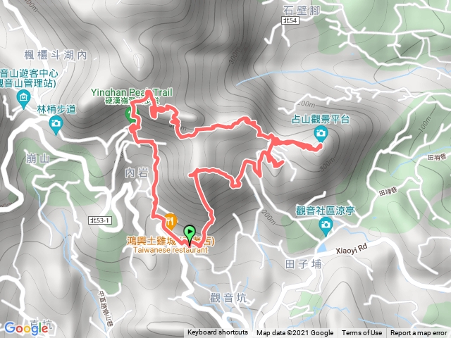 觀音山小北插尖山連峯