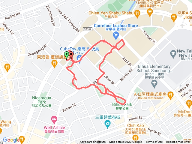 20221231重陽公園-三蘆公園-碧華公園-太陽公園-集智綠地
