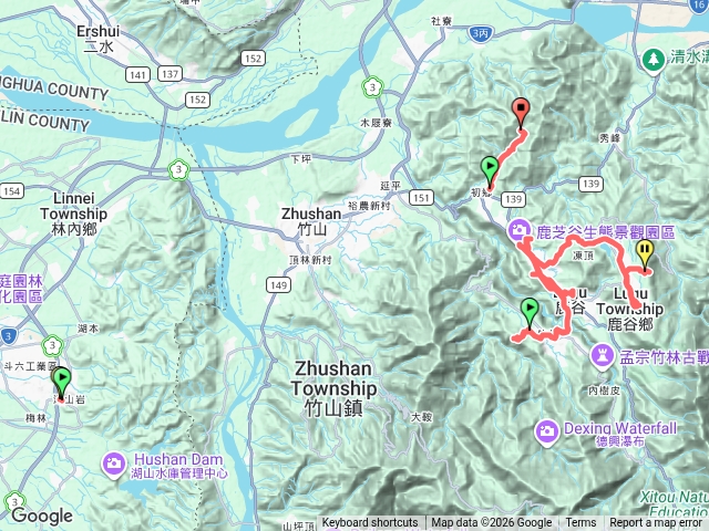 115-05-31鹿谷內林山+南坪山+下崁頭+崁頭+土地公+和尚頭+頂城+五崙尾