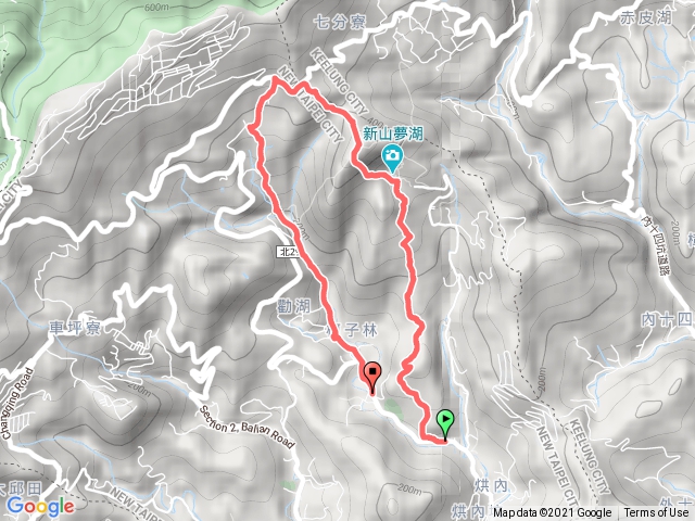 汐止夢湖新山五指山古道O型