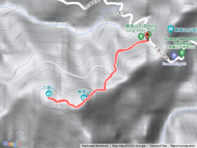 2023-01-24 橫嶺山&沙蓮山縱走