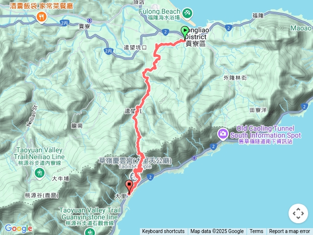 草嶺古道（福隆到大里）