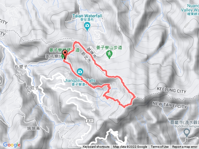 姜子寮O型(福興宮》姜子寮山》旗尾崙山》福興宮）