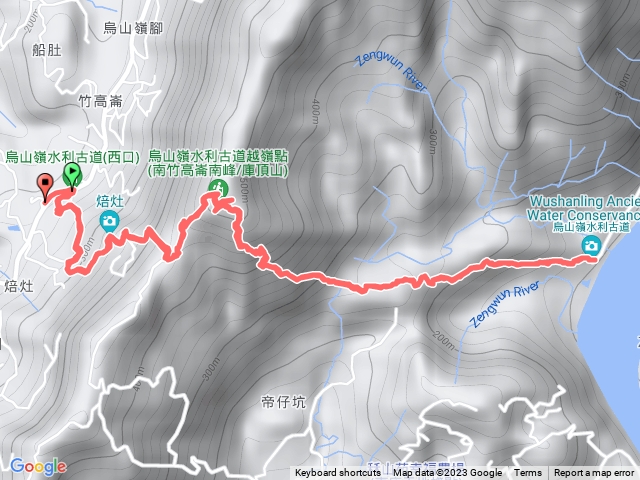 231014-烏山嶺水利古道(西東口縱走)初探。美美兔沒跟上父八田與一的腳步。