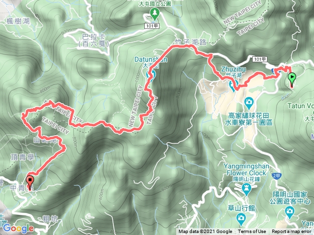 2021年臺北大縱走：尋寶任務臺北大縱走第二段：二子坪至小油坑202104171758