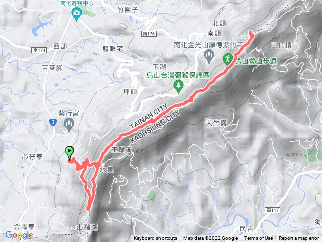 烏山縱走(南端)