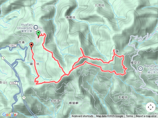 石碇石碇大崙-南勢坑山-鑽石峰-人頭面山-司公髻尾山