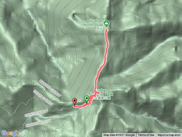 排雲山莊到玉山主北峰