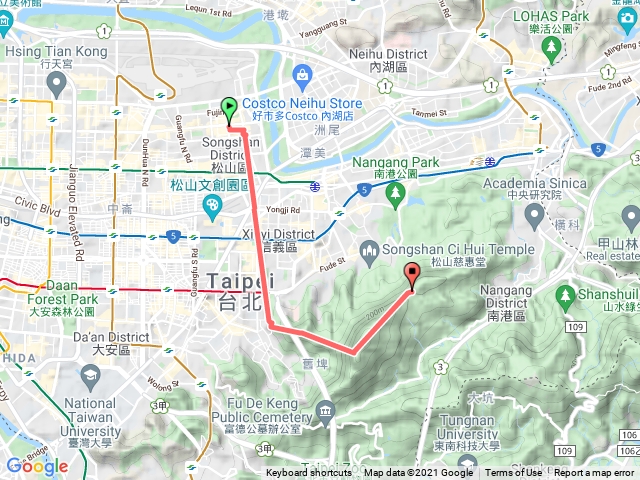 象山到中華科大