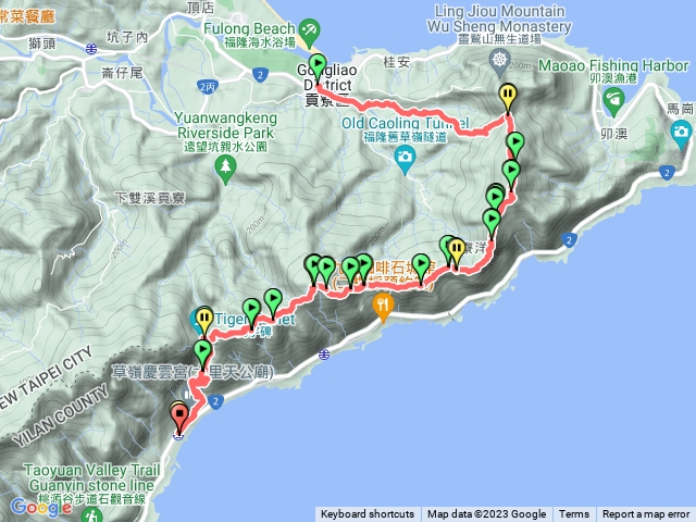 雪山尾稜10連峰縱走，福隆-大里