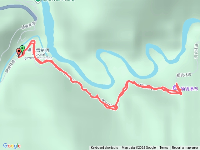 桶後林道，桶後瀑布