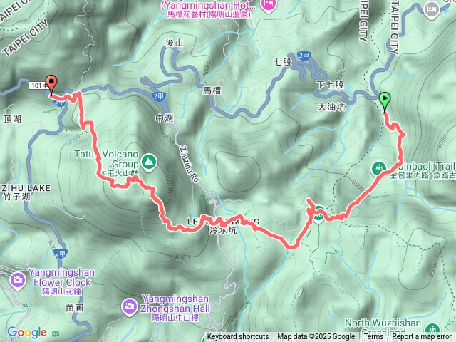 上璜溪上擎天崗七星山冷水坑預覽圖