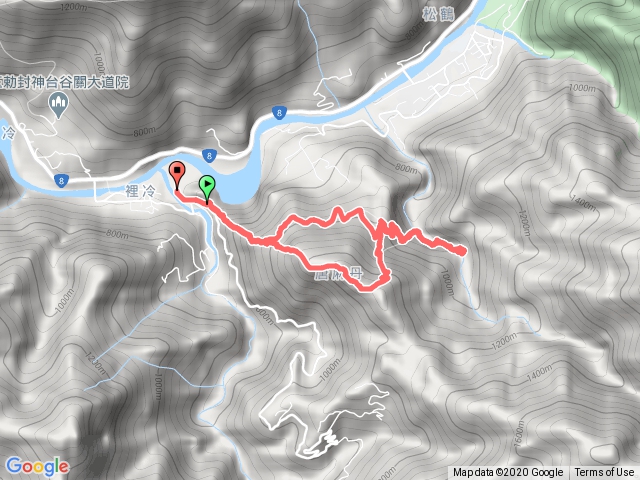 裡冷登山口-蝴蝶谷-唐麻丹山主峰