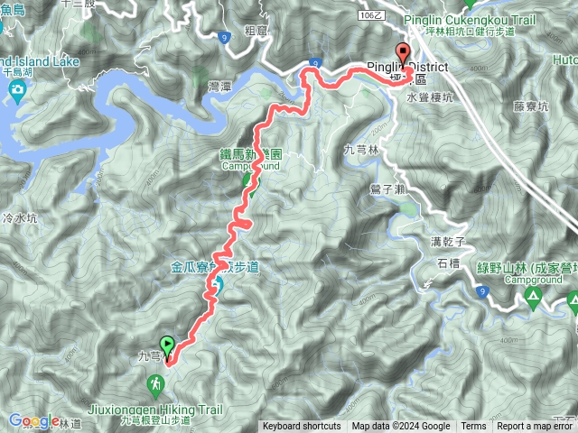 九芎根親水公園到坪林