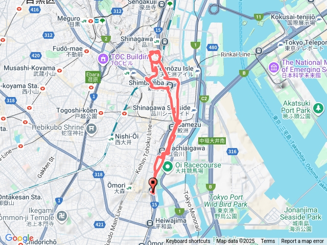 東京行（第二天）-大森町晨跑