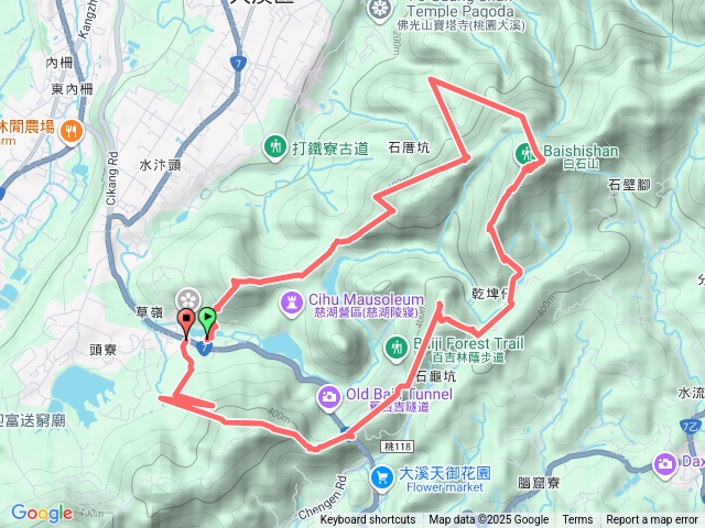 桃園草嶺山／石厝坑山／白石山石亀坑山／頭寮山0型走20251126
