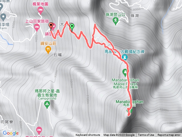 馬那邦山-上湖登山口