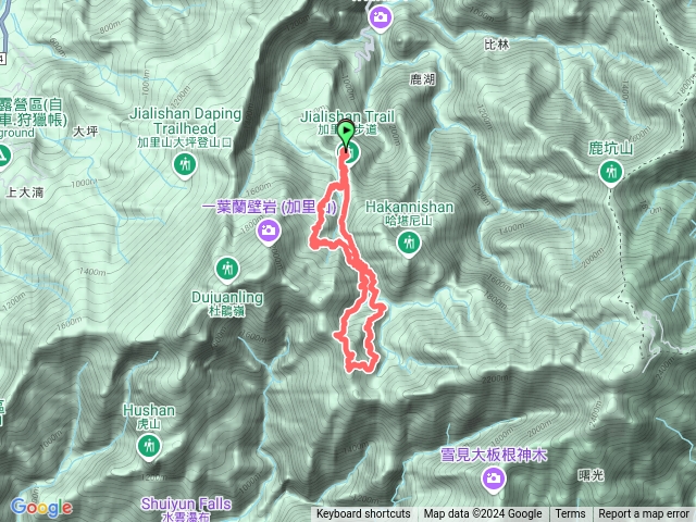 10/12※(鐵道段)/加里山東南峰/風美溪